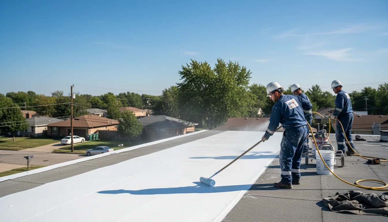 Commercial roof coating in Cat Spring, TX near me